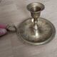 Antique brass candle holder