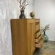 Vintage wood/wicker cabinet