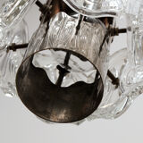 Vintage Chandelier Cascade Hanging Lamp with 5 lamps, 1960