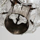 Vintage Chandelier Cascade Hanging Lamp with 5 lamps, 1960