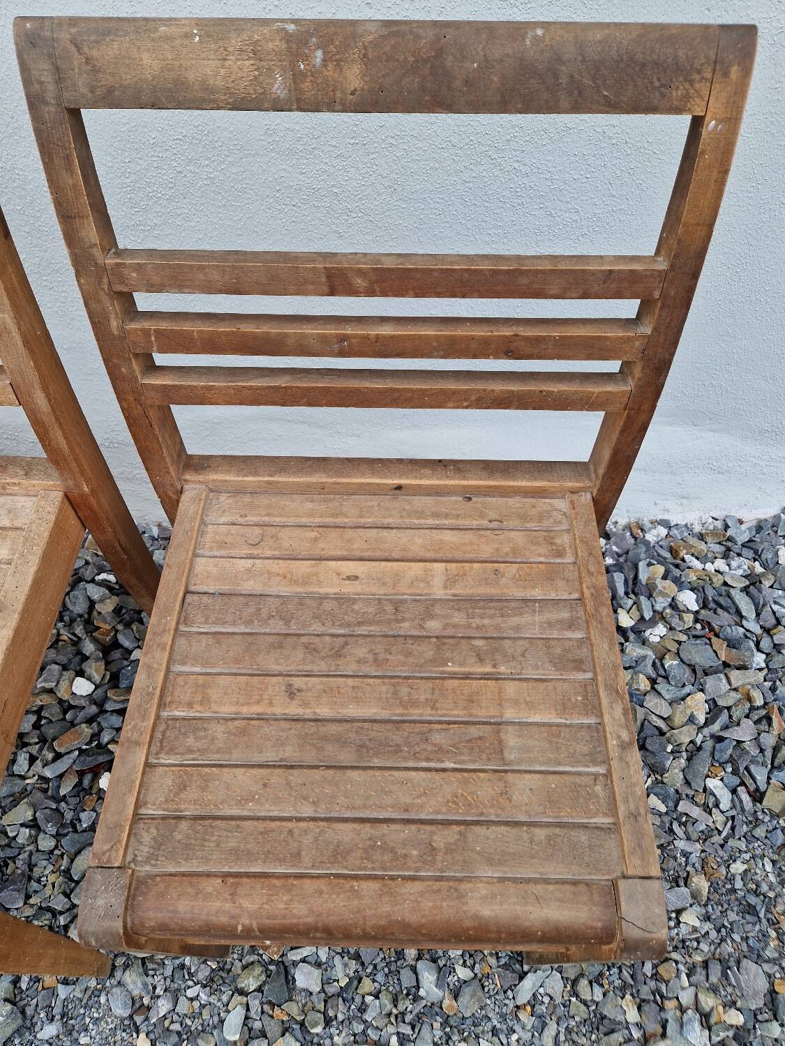 Set de 4 chaises  de sinistrés René Gabriel
