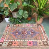Turkish oushak rug 117x82 cm vintage carpet