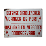 Authentic enameled plate defence start