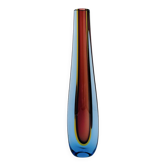 Vase Soliflore Murano Flavio Poli Seguso Sommerso Tricolore 60s