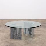 Vintage Design Italian marble vintage coffee table, 1970s Italy