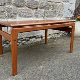 Table basse teck danois Trioh Mobler attribuée à Niels Bach, vintage, années 1960
