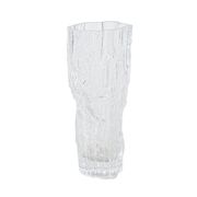 Ice glass vase, Danish design, 1970s, made in Denmark