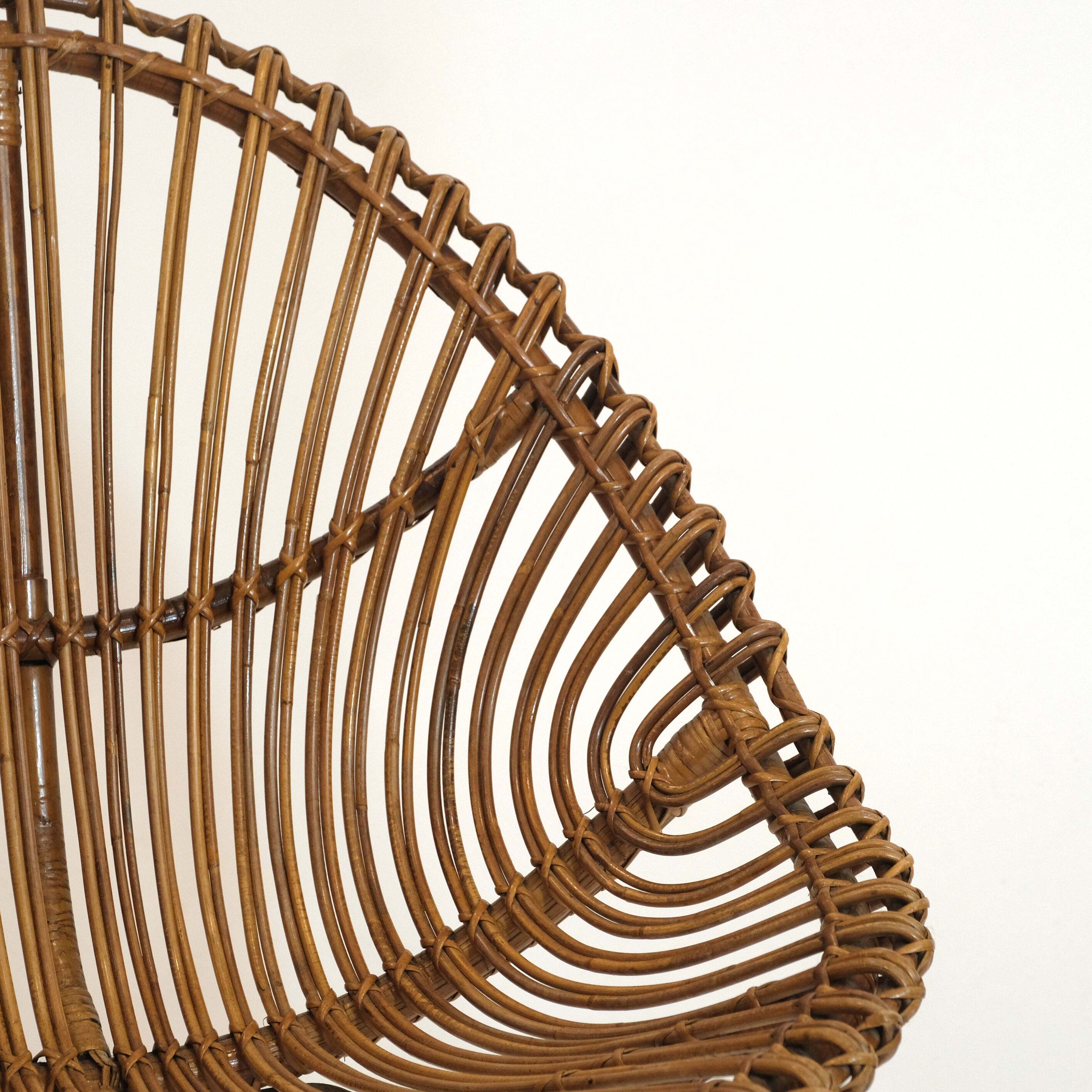 Italian rattan armchair from the 1960