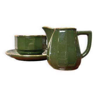 Apilco Set by Yves Deshoulières Olive ⎜1980s