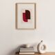 Abstract painting on paper illustration signed Eawy