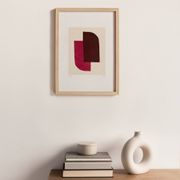 Abstract painting on paper illustration signed Eawy