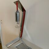 Fleux red and metal design lamp