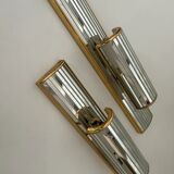 Pair of mirrored sconces by Dekundt, Belgium, 1980s (model 1620-114)