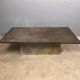 Brutalist Slate coffee table 1970s vintage
