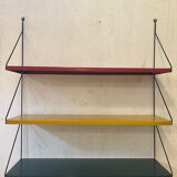 Metal string wall shelf