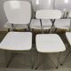 Lot de 9 chaises blanche en formica