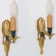 Paire appliques en bronze doré de style empire cygne triomphant