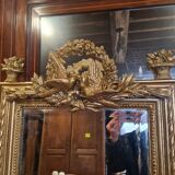 Golden mirror with doves
