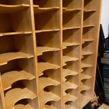 Vintage Scandinavian 48-compartment locker cabinet