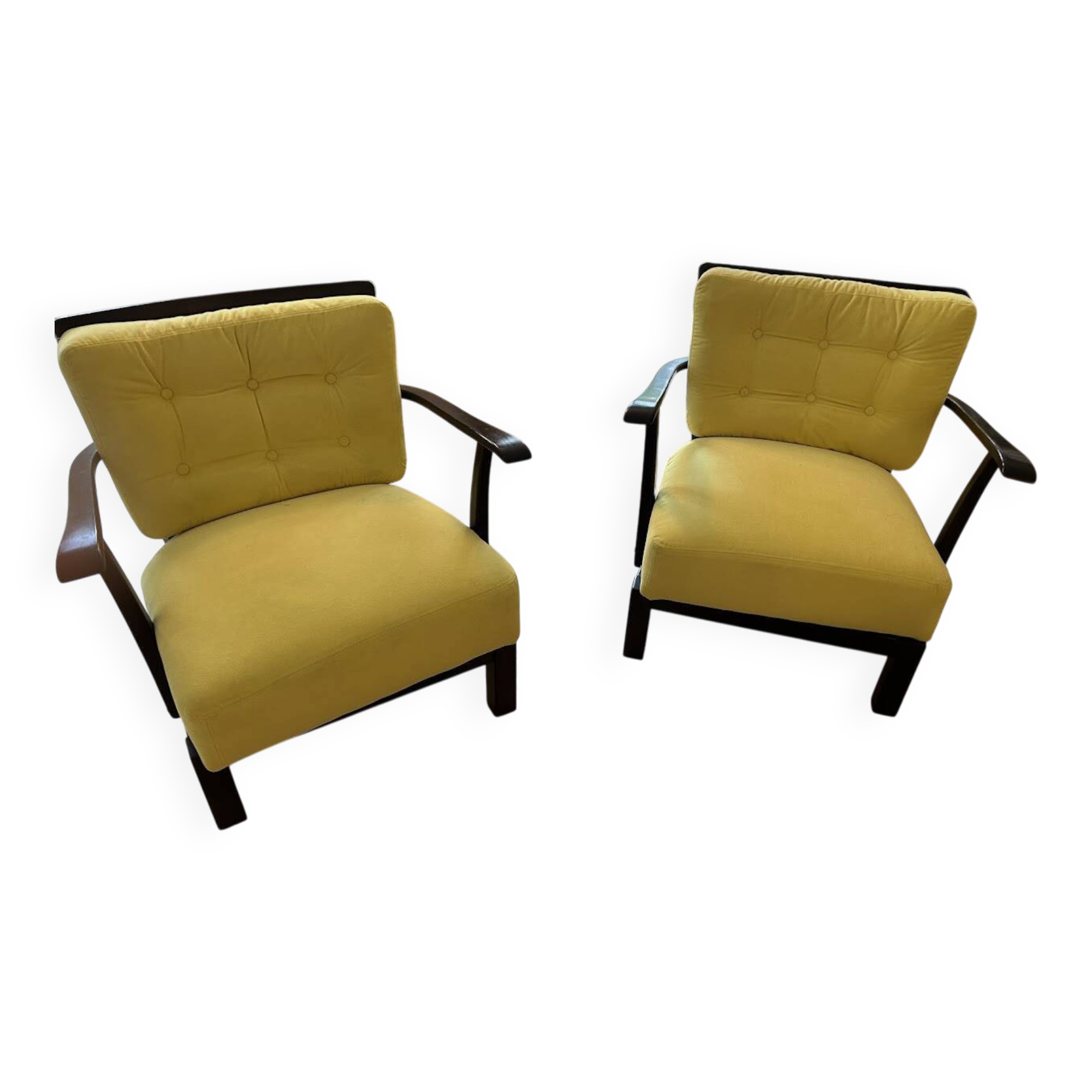 Midcentury armchair pair