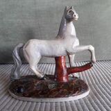 Vintage ceramic horse dating from 1933