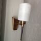 Wall light opaline and brass