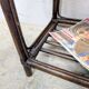 Side table in rattan and caning