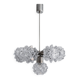 Vintage Czechoslovak "Hedgehog" Chandelier By Kamenický šenov, 1970s