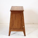 Retractable step stool in solid wood art deco