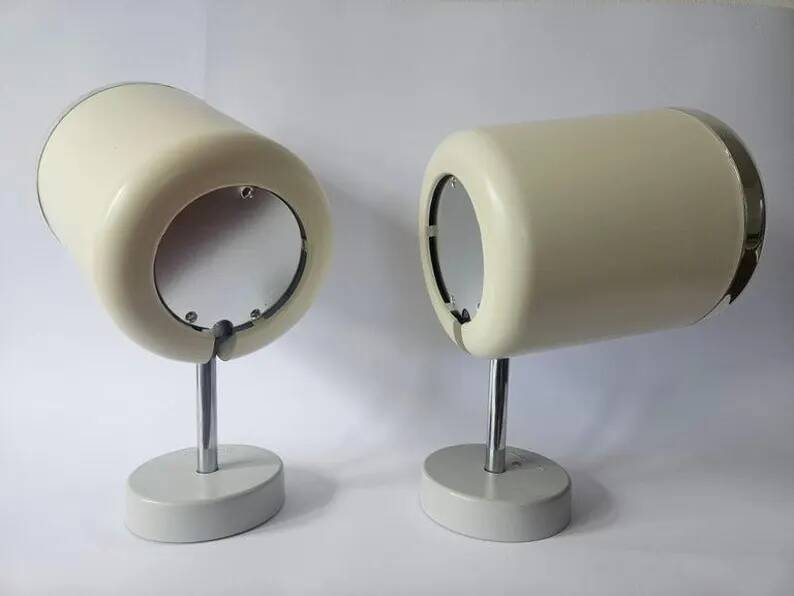 Set of 10 Rare Midcentury Wall Lamps Kinkeldey, Germany, 1970s