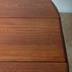 Round teak table with star base, 1960s, extendable.