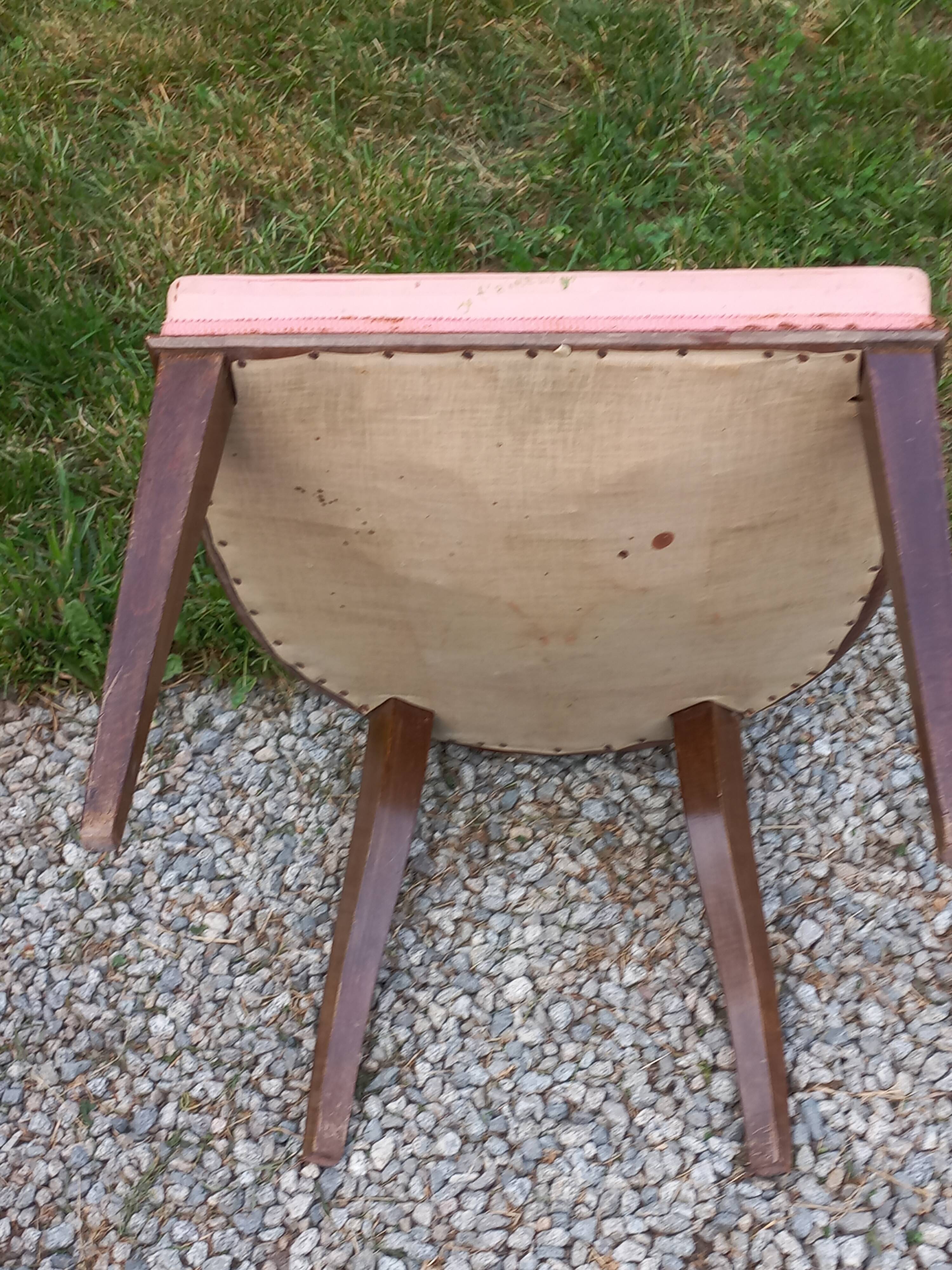Pair of vintage low-backed bedroom chairs from the 1930s/1950s