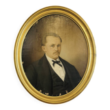 Oil painting on canvas – Portrait of a man 19th century