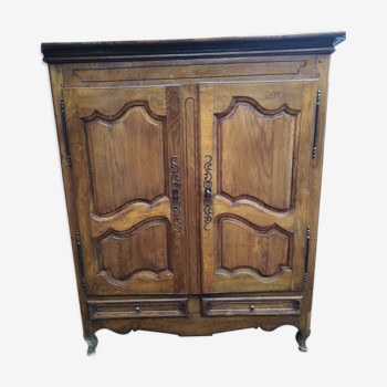 Small country cabinet, two doors two drawers. Old and functional!