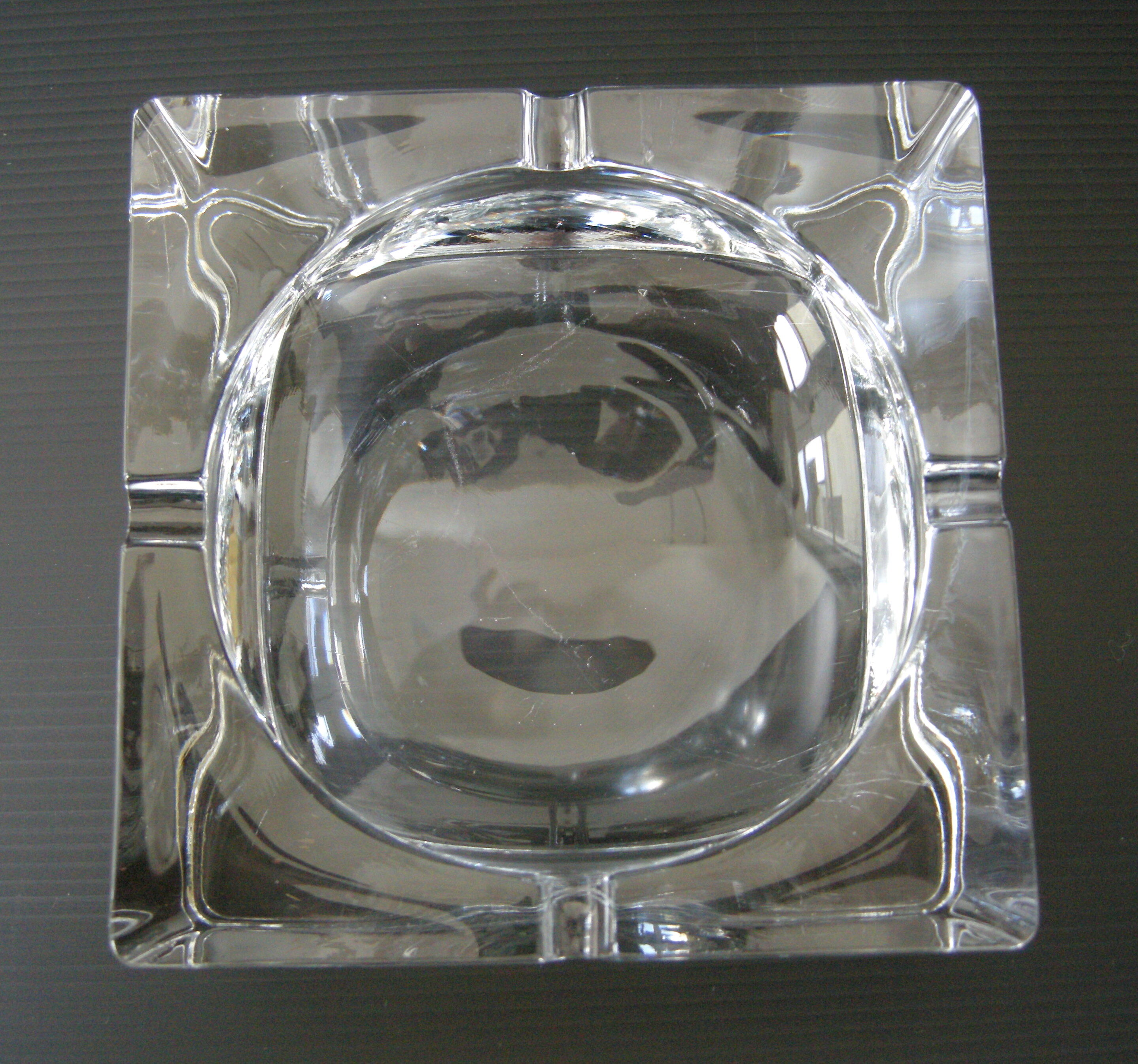 Cendrier verre vintage 1970