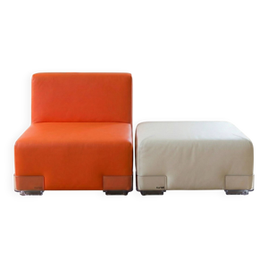 Ensemble Chauffeuse et - pouf