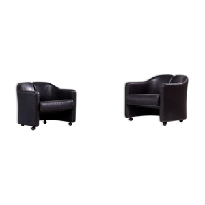 deux fauteuils Eugenio Gerli de la série 142 Tecno 1960