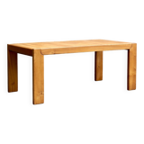 Extendable dining table in solid elm 1980 Regain