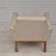 1970s, Danish lounge chair, furniture wool, oak wood, original condition.