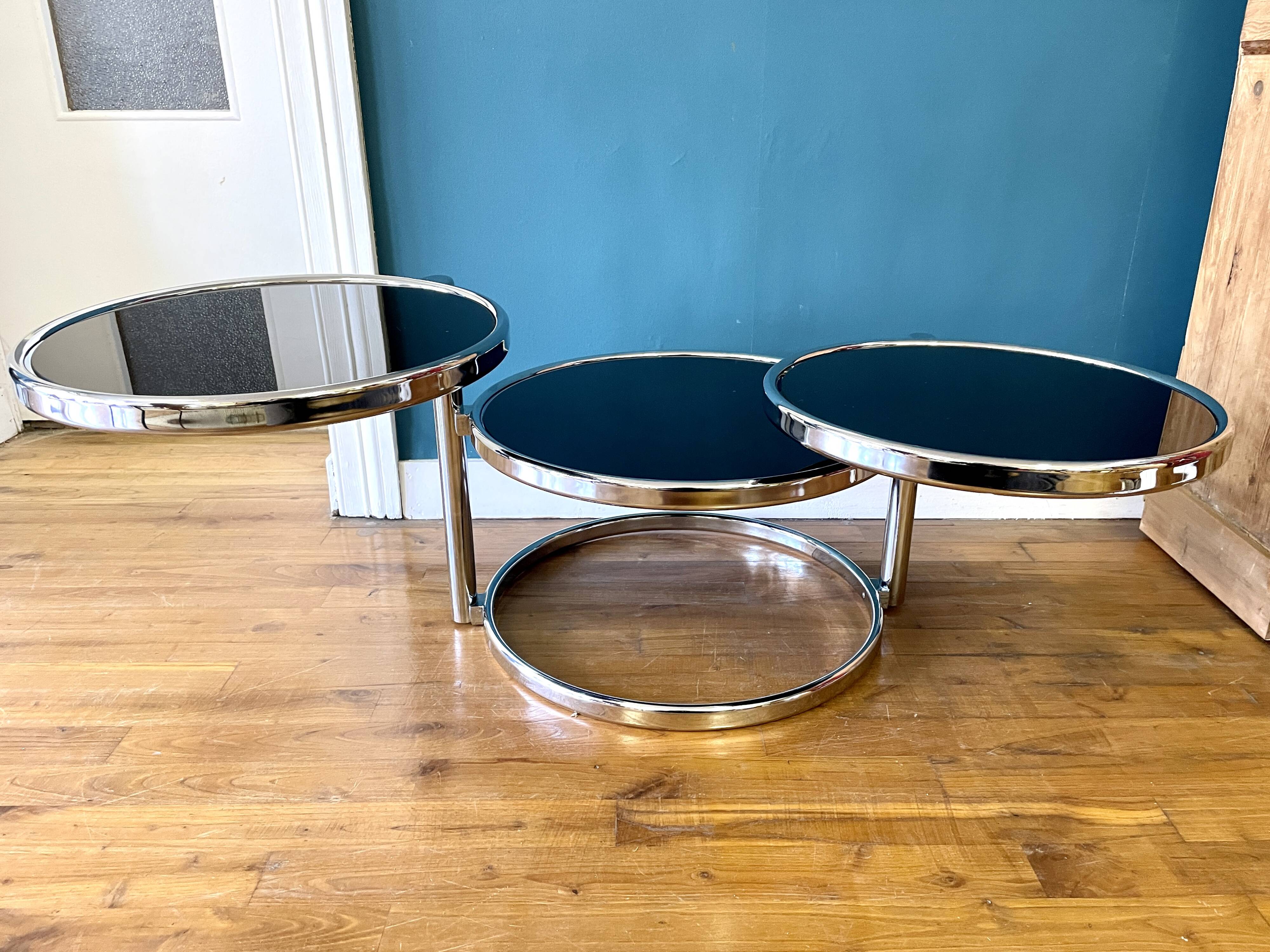 Table basse à 3 niveaux Leitmotiv-swivel