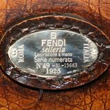 Fendi crocodile-embossed leather canapé, limited edition.