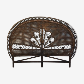 Bohemian headof in peacock rattan