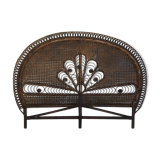 Bohemian headof in peacock rattan