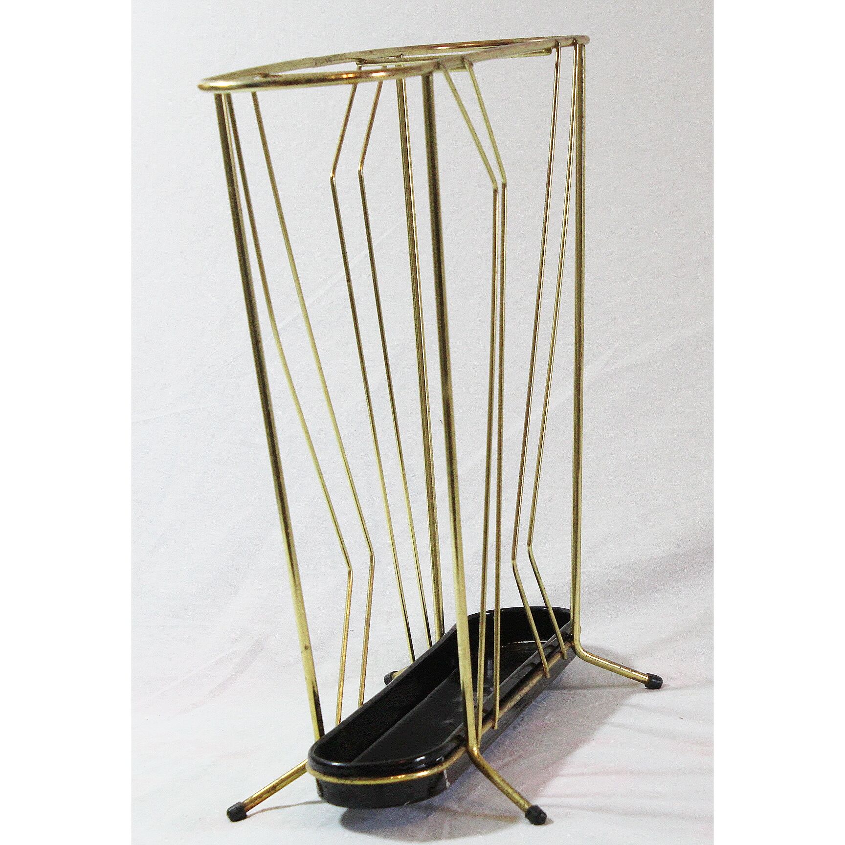 Vintage gold magazine holder 1970