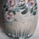 Ancient Boïte for egg-shaped treats in hand-painted silk