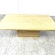 Table basse en travertin et laiton par Fedam, 1970