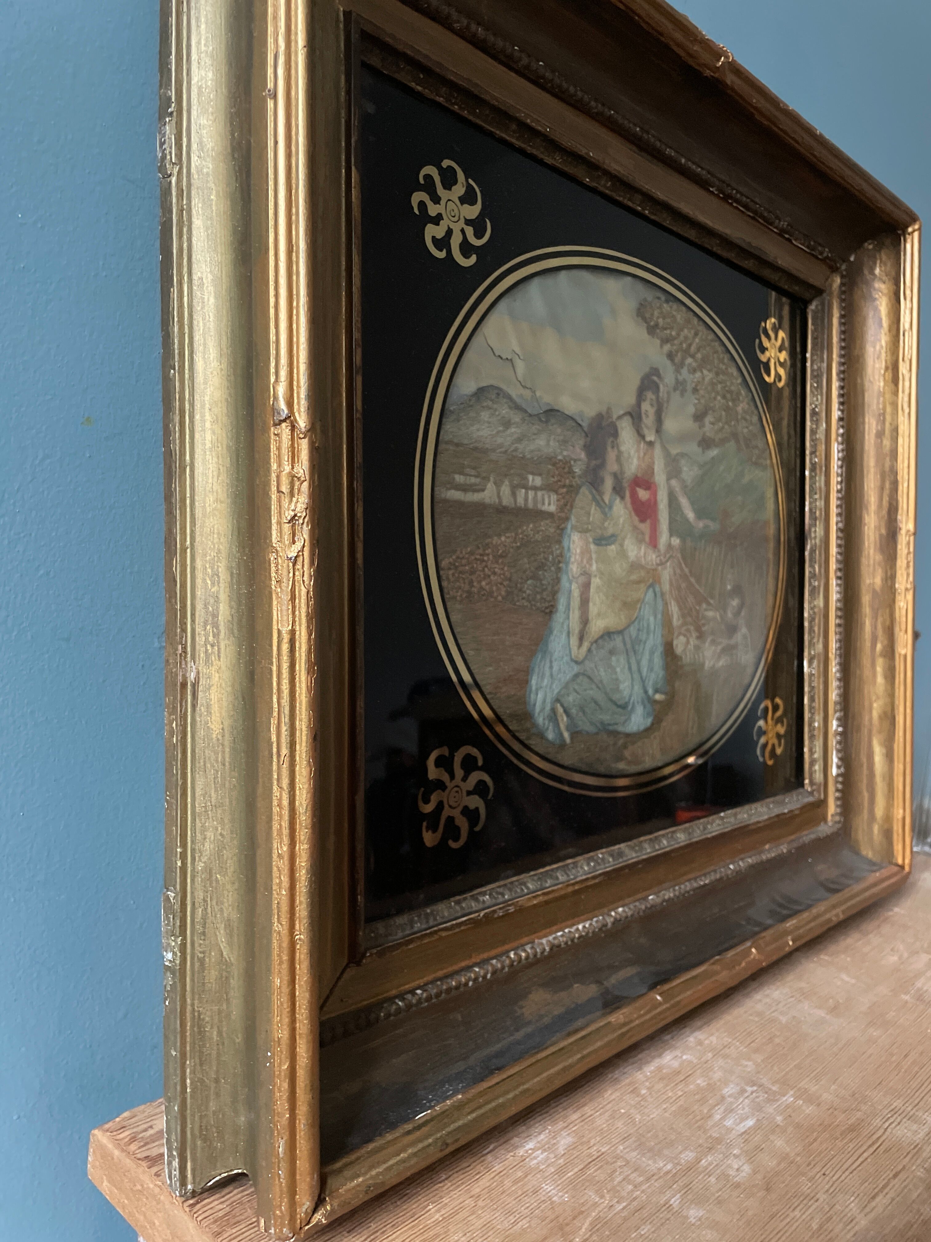 Religious embroidery XIXth