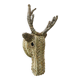 Trophy animal head in palm leaves - deer
