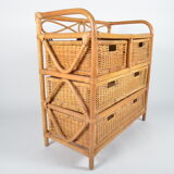 Commode en rotin