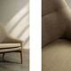 Mid-Century Scandinavian Modern 2Seater Brown Fabric Grace Sofa  from Ikea
